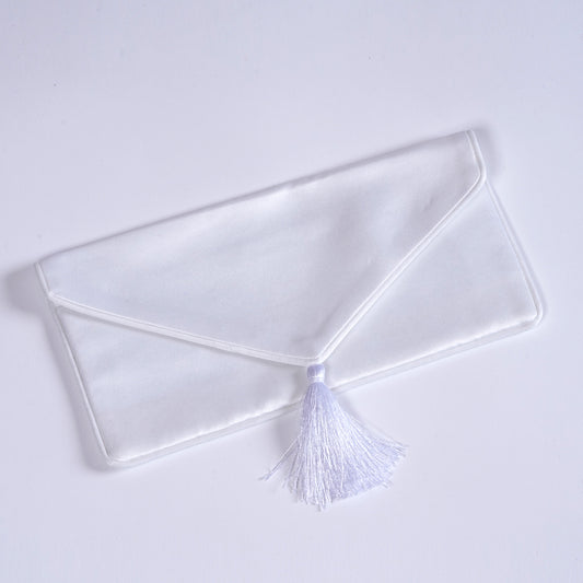 White Satin Bill Purse – Big Size